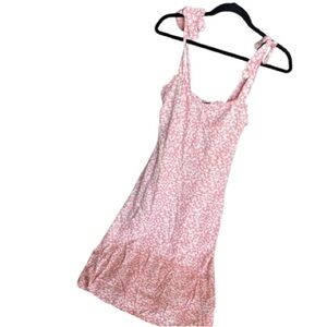 CLEARANCE - Billabong Pink & White Floral Maxi Dress M | Summer Chic